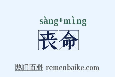 丧命是什么意思的图片